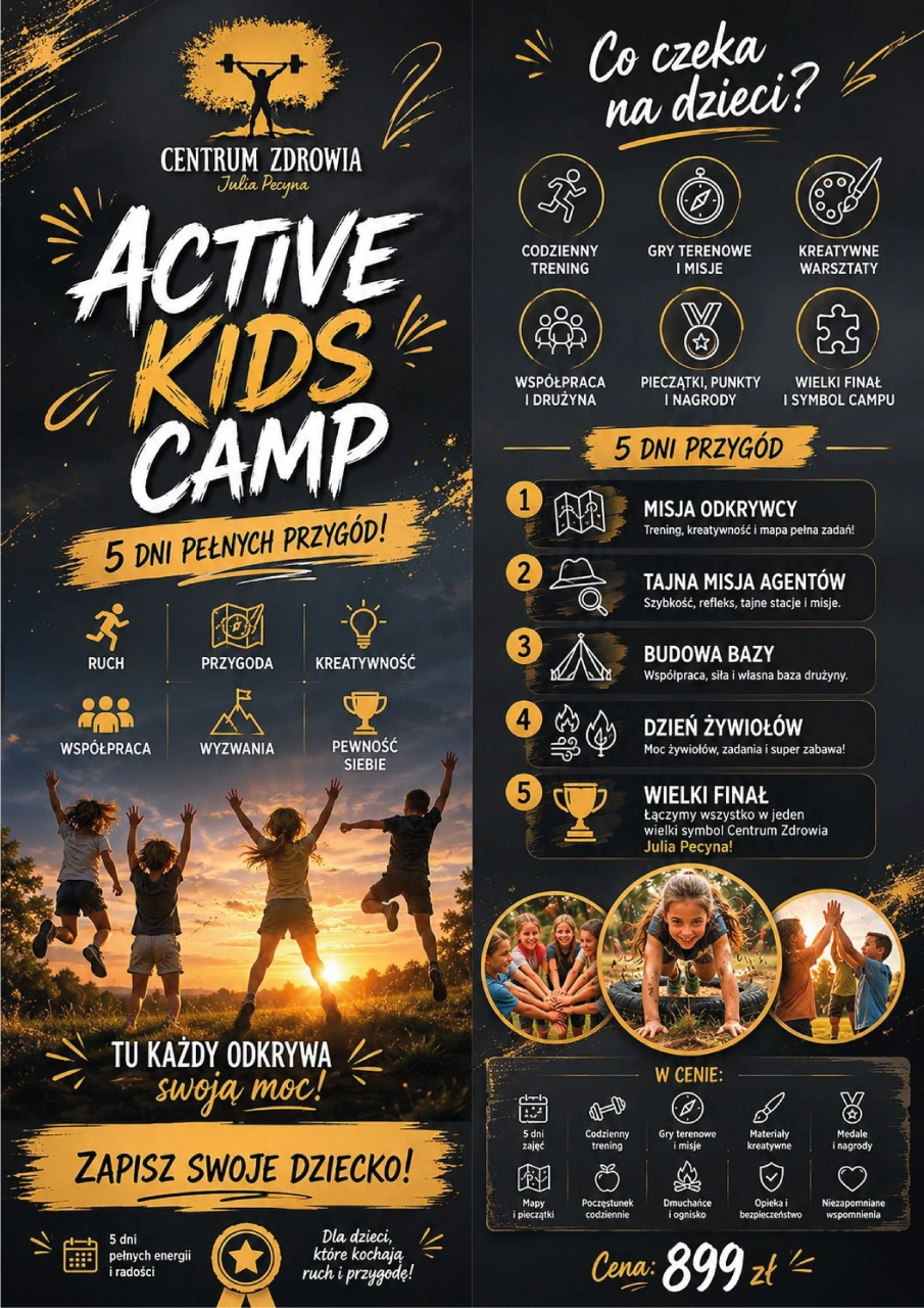 Plakat Active Kids Camp