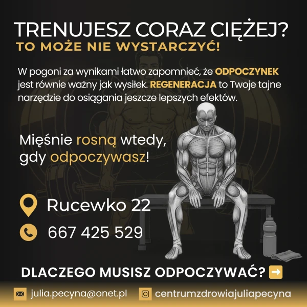 Regeneracja po treningu jako część planu